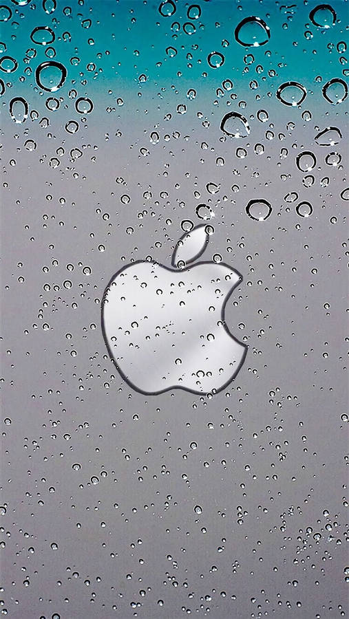 Full Hd Apple With Water Droplets Wallpaper