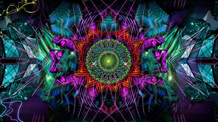 Full Hd Tablet Psychedelic Art Wallpaper