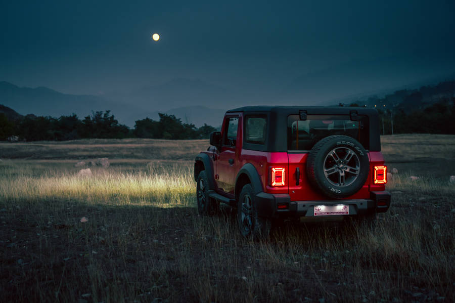 Full Moon Red Thar 4k Wallpaper