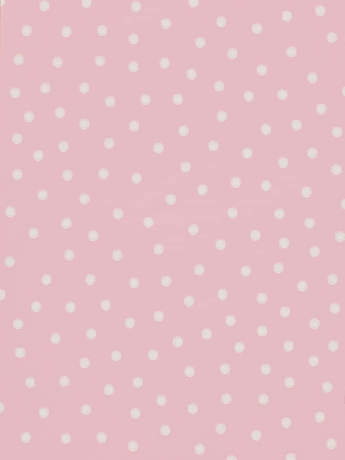 Fun And Feminine Colourful Pink Polka Dot Design Wallpaper