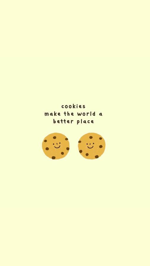 Fun Cookie Art On Iphone Wallpaper