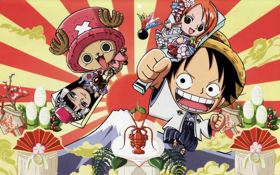 Funny Anime One Piece Artwork Wallpaper