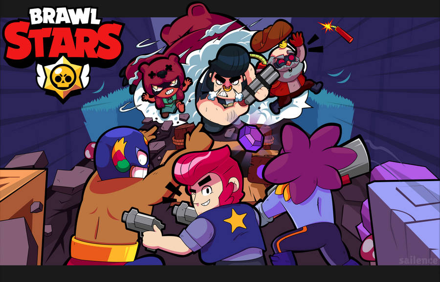 Funny Attack Brawl Stars 4k Wallpaper
