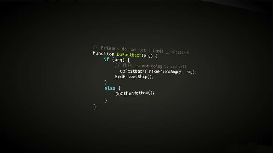 Funny Coding Friends Do Post Back Wallpaper