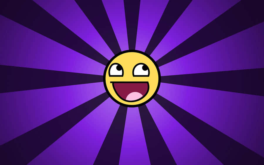 Funny Cute Face Emoji Purple Cool Wallpaper