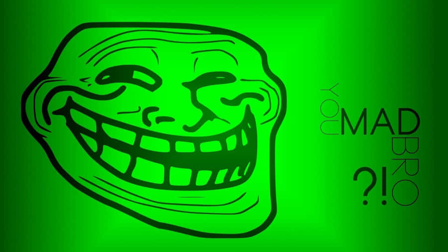 Funny Face Troll Icon Wallpaper
