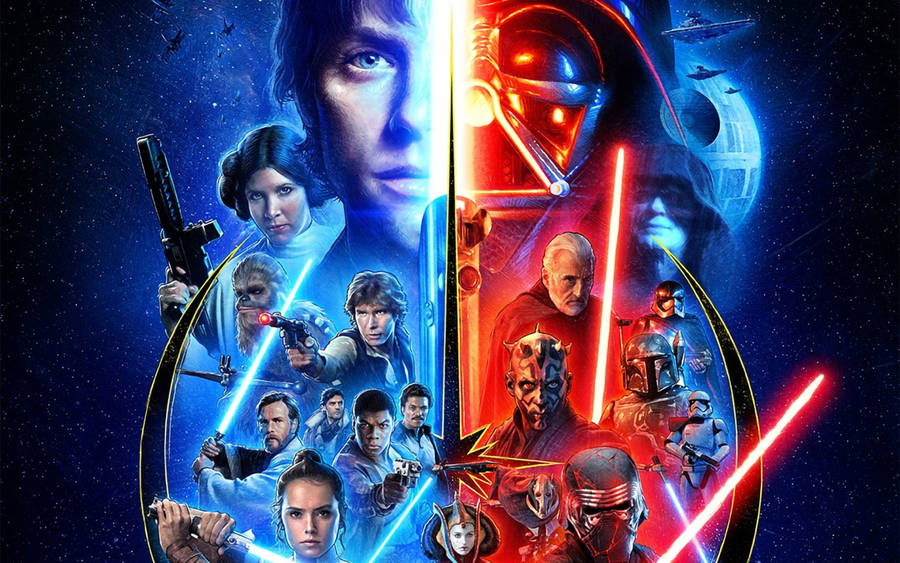 Futuristic Battle In A Galaxy Far, Far Away Wallpaper