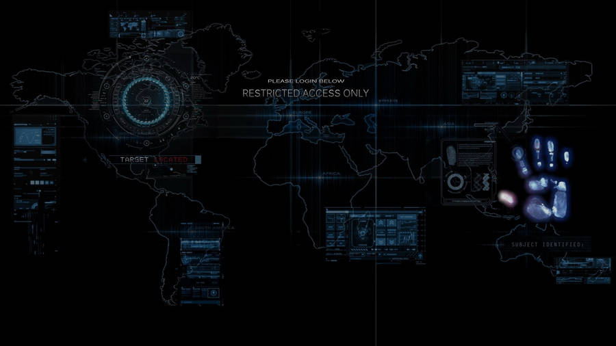 Futuristic Digital Circuit Board With Binary Code Wallpaper