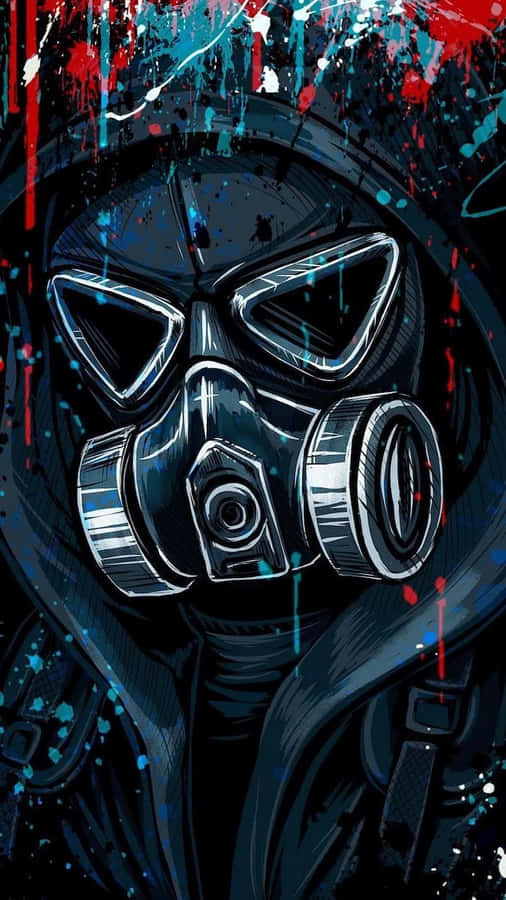 Futuristic Gas Mask Artwork Wallpaper