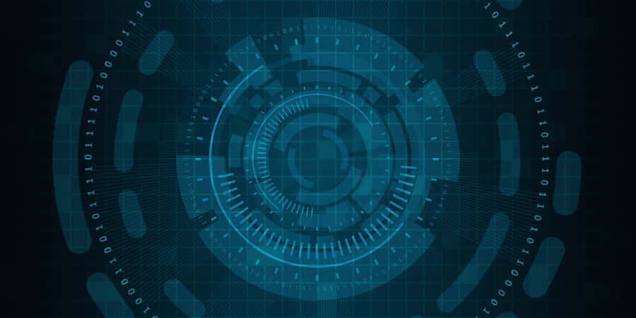 Futuristic Network Interface Background Wallpaper
