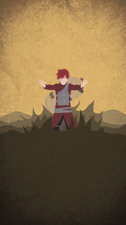 Gaara Art 4k Ultra Iphone Wallpaper
