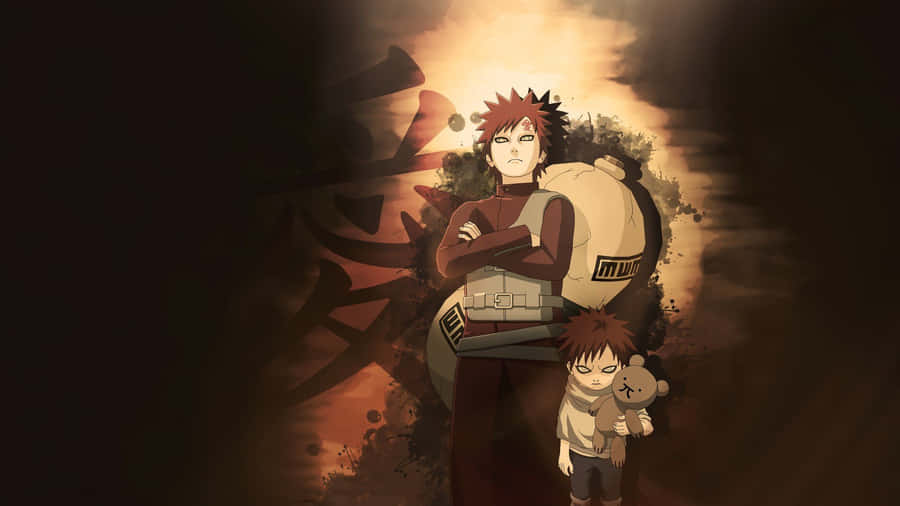 Gaara Silhouette At Dusk Wallpaper
