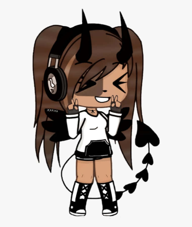 Gacha Life Cute Girl Dress Up Wallpaper