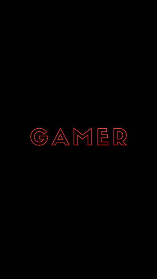 Gamer Logo In Black Wallpaper