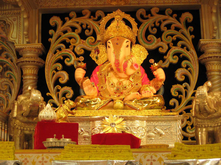 Ganpati Hd Shrine Wallpaper