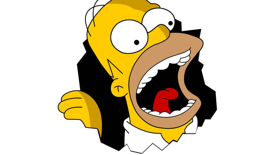 Gaping Homer Simpson Wallpaper