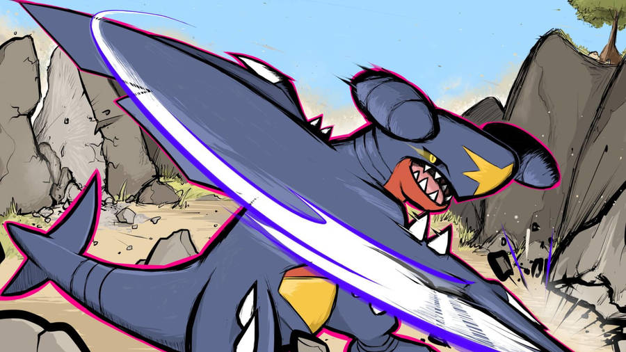 Garchomp Attack Fanart Wallpaper