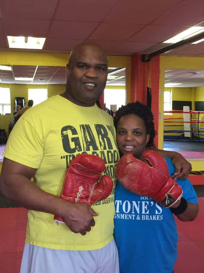 Gary Goodridge With Boxing Student Wallpaper