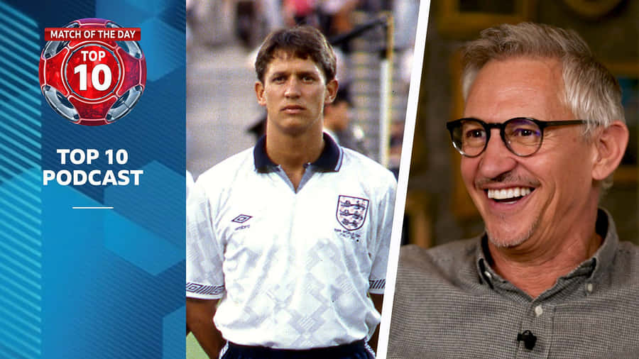 Gary Lineker Engaged In His Top 10 Podcast Wallpaper