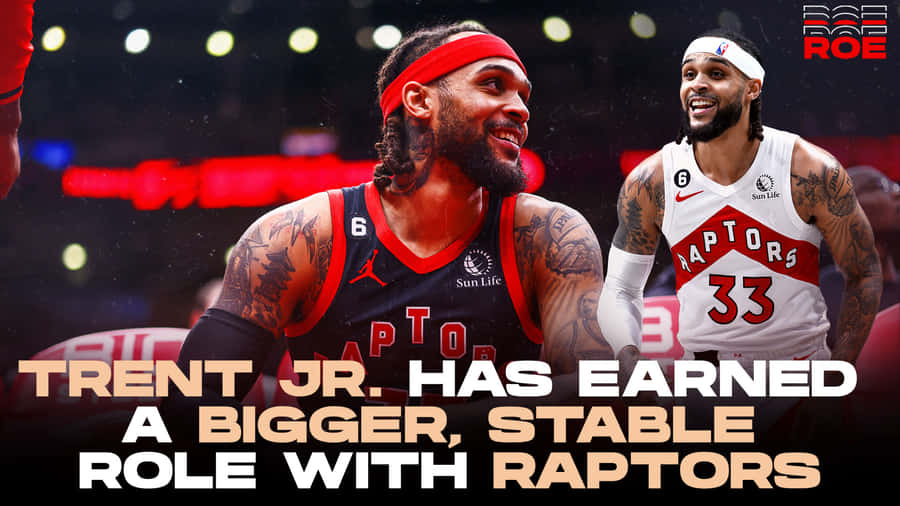 Gary Trent Jr Toronto Raptors Basketball Player Wallpaper