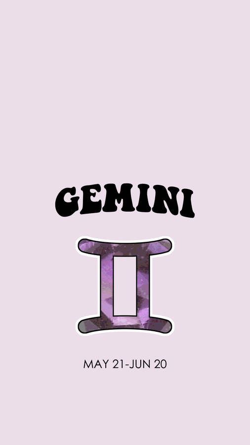 Gemini Purple Logo Wallpaper