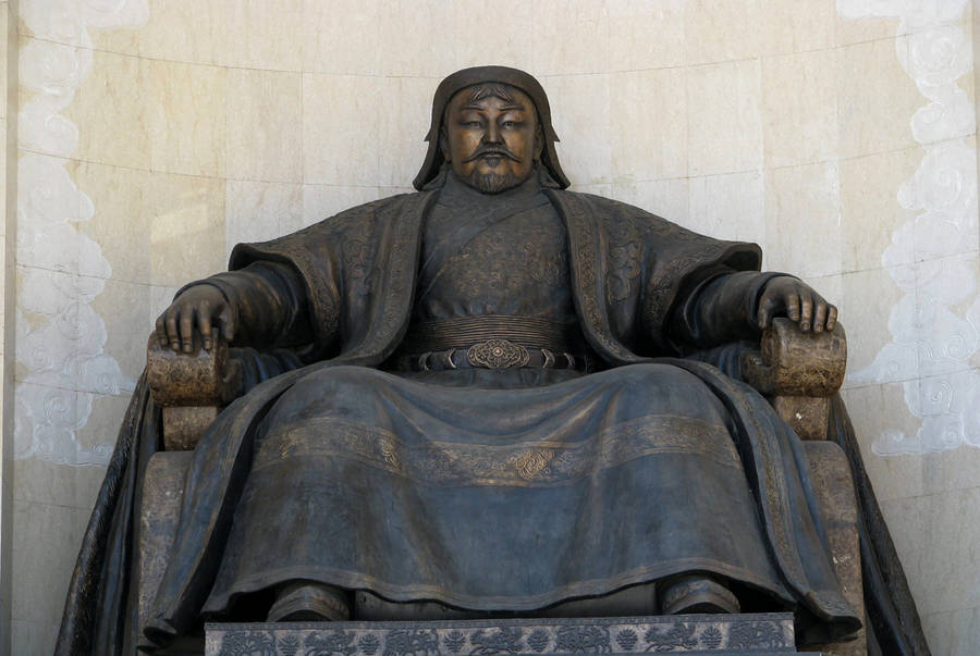 Genghis Khan Statue In Mongolia Wallpaper