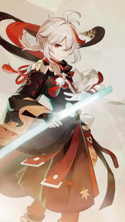 Genshin Impact Kazuha Light Katana Wallpaper