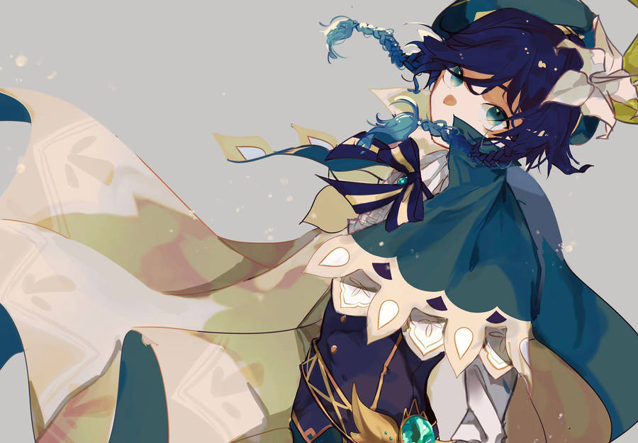 Genshin Venti Flowy Cape Wallpaper