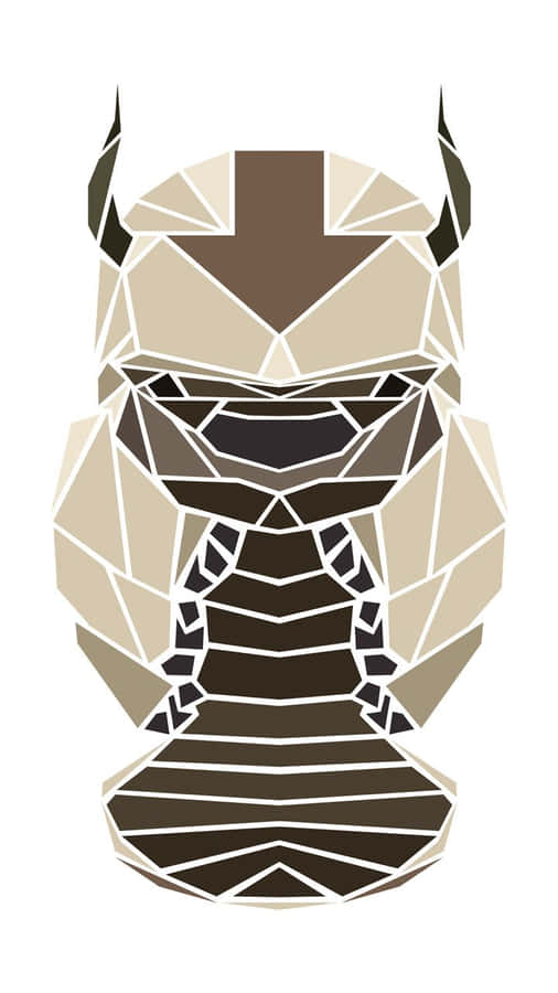 Geometric Art Of Appa From Avatar Wallpaper
