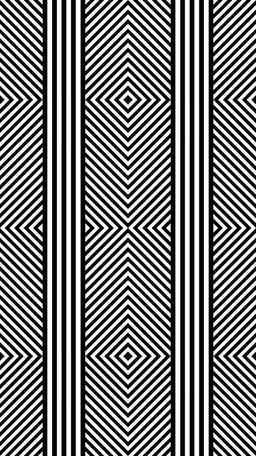 Geometric Black White Pattern Wallpaper