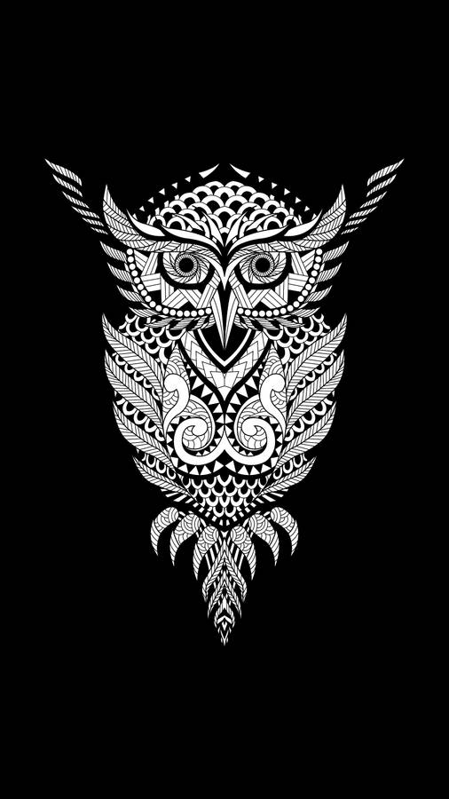 Geometric Owl Hd Tattoo Wallpaper