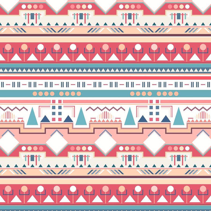 Geometric Tribal Pattern Wallpaper