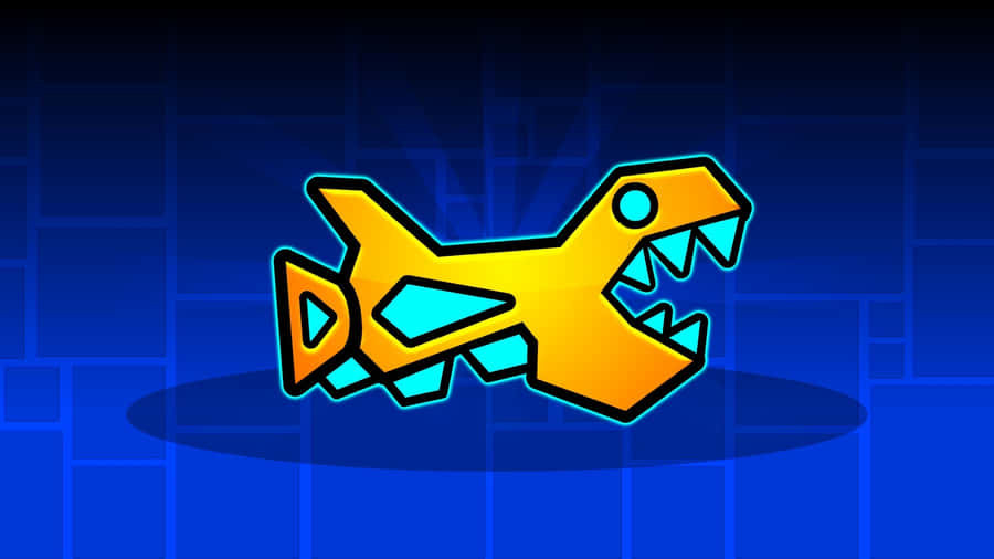 Geometry Dash Dinosaur Chracter Wallpaper