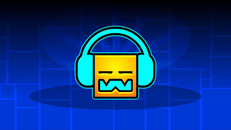 Geometry Dash Logo Wallpaper
