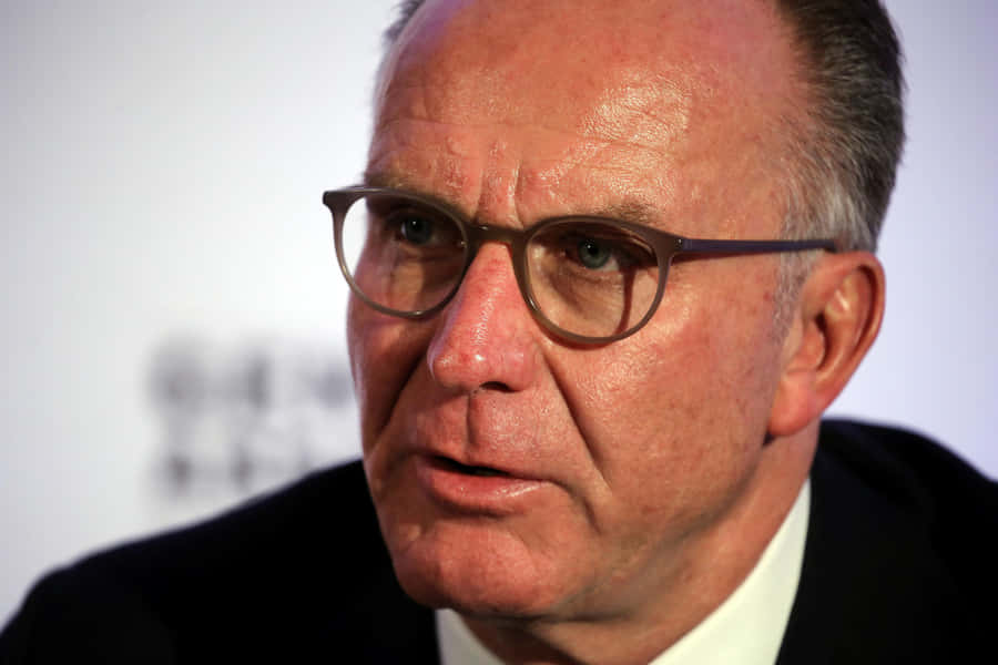German Football Executive Karl-heinz Rummenigge Close Up Shot Wallpaper