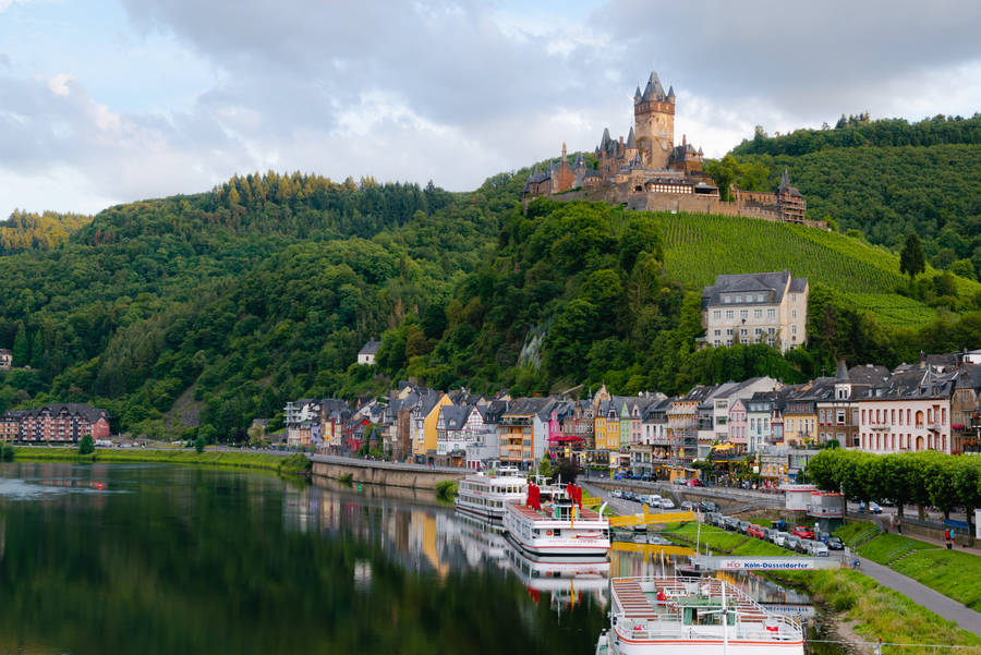 Germany Cochem Imperial Castle Wallpaper