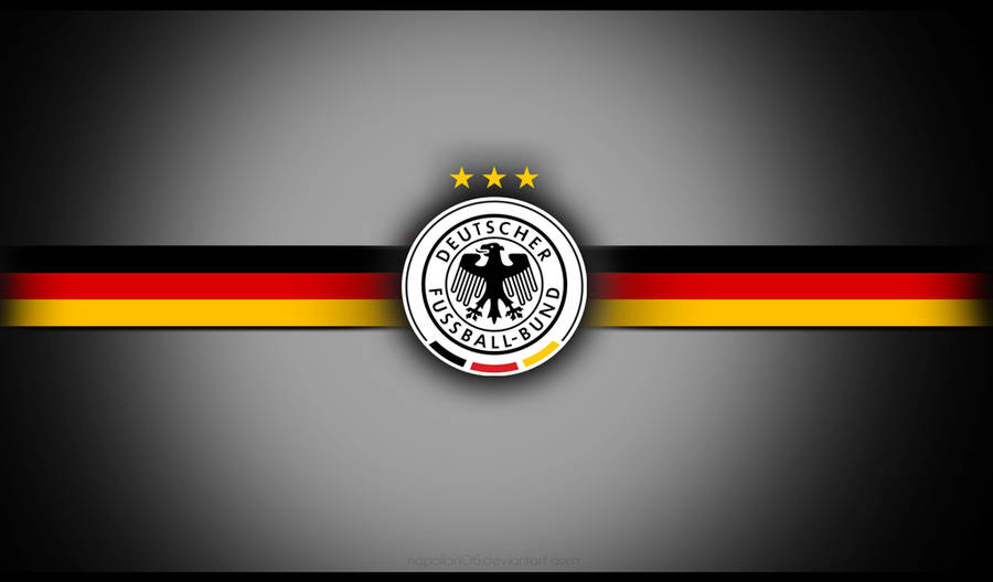 Germany National Football Team Dark Grey Graphic Art Wallpaper