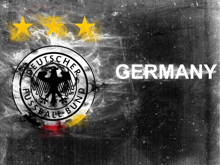 Germany National Football Team Grey Grunge Digital Artwork Wallpaper