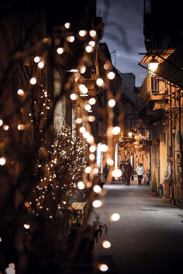 Get Creative With Pink Fairy Lights Wallpaper