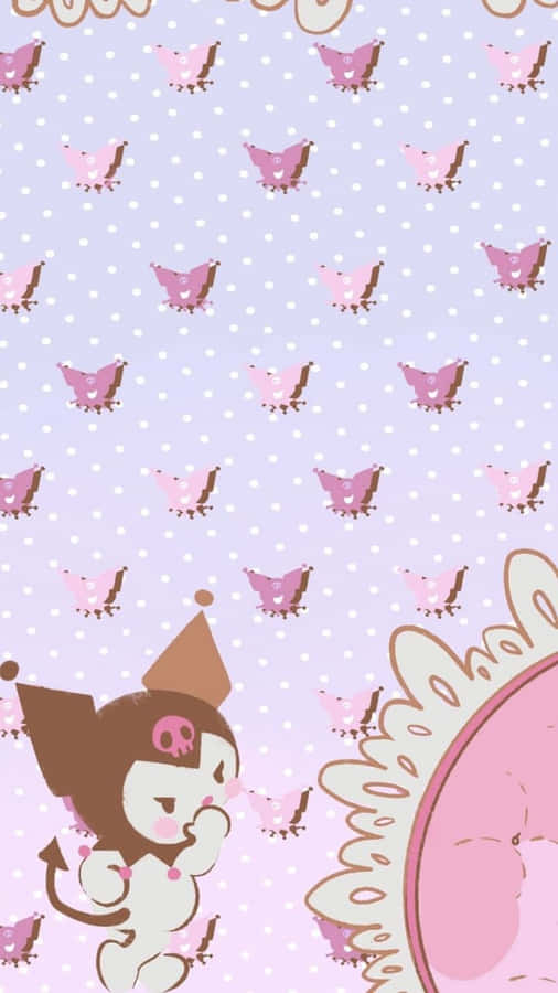 Get Kuromi's Adorable Style On Your Iphone Wallpaper