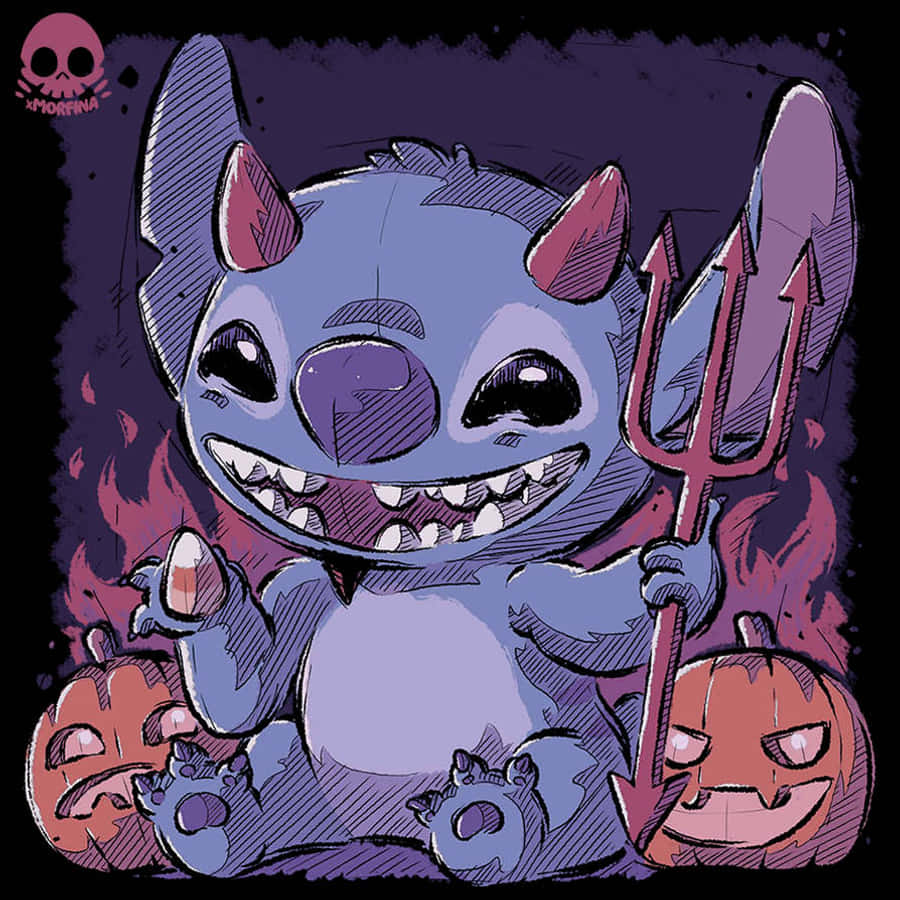 Get Ready For A Scary And Fun Lilo And Stitch Halloween! Wallpaper