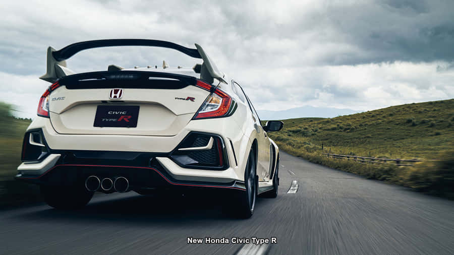 Get Ready For An Adrenaline-filled Experience In The Honda Civic Type R Wallpaper