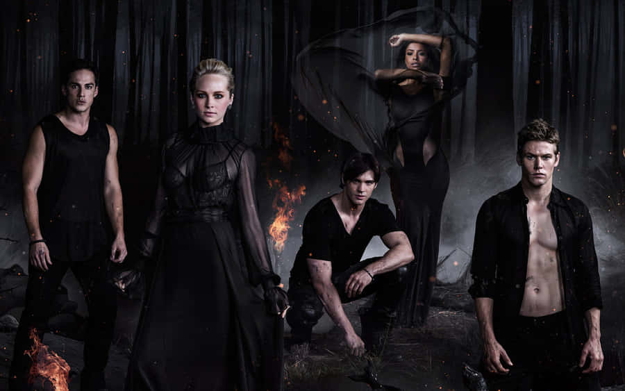 Get Ready For Some Vampire Diaries Desktop Action Wallpaper
