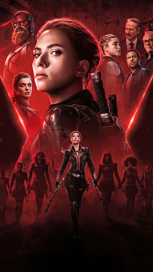 Get Ready To Be The Black Widow With This Sleek Iphone! Wallpaper