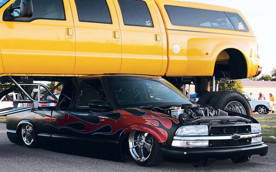 Get Ready To Haul With Low Trucks Wallpaper