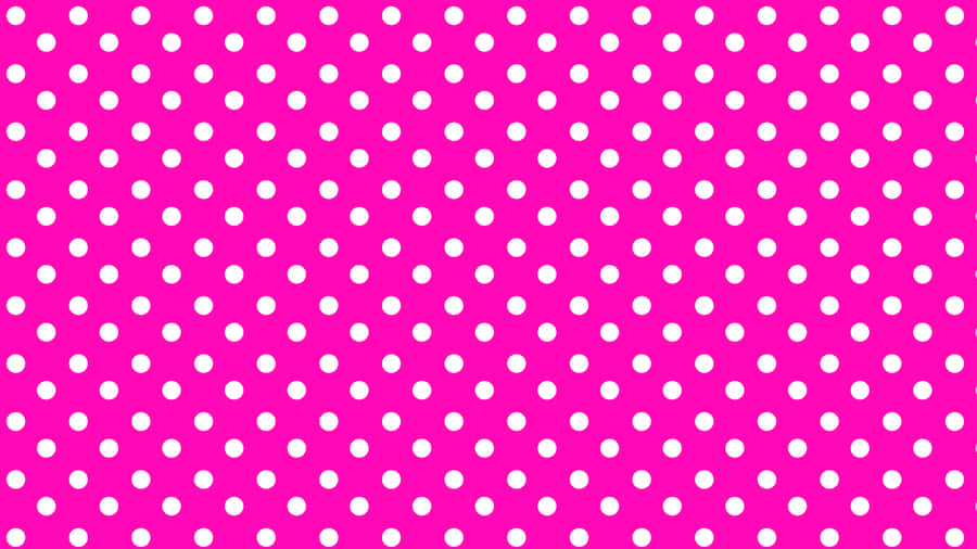 Get Ready To Look Stylish And Retro With The Pink Polka Dot Pattern! Wallpaper