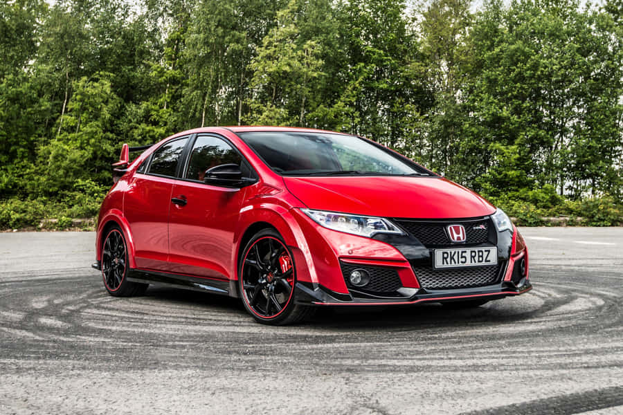 Get Set For High-octane Driving With The Honda Civic Type R Wallpaper
