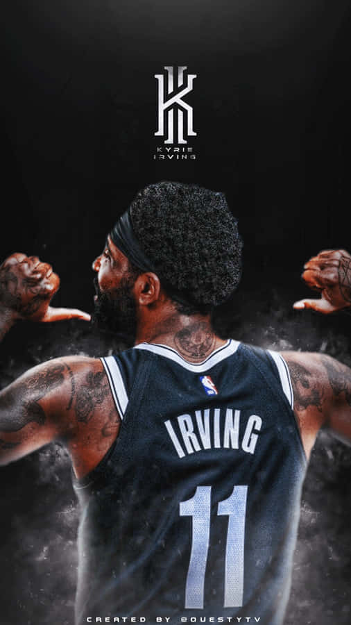 Get The Latest Kyrie Iphone To Stay Connected Wallpaper
