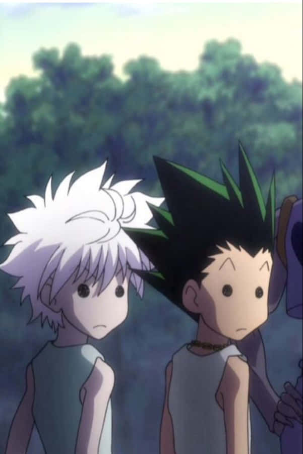Get Your Adrenaline Rush With Gon And Killua Phone Wallpaper