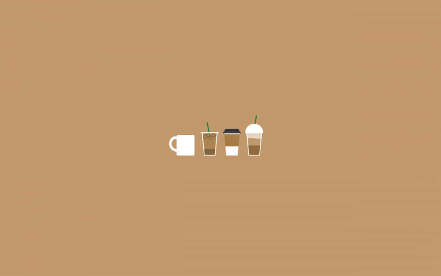 Get Your Cute Coffee Fix Here Wallpaper